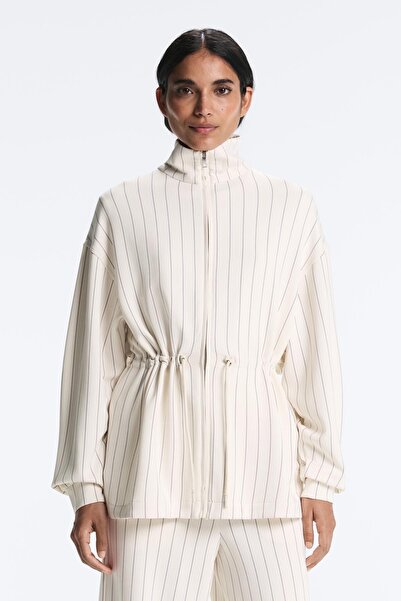 Oysho Uzun çizgili modal ceket