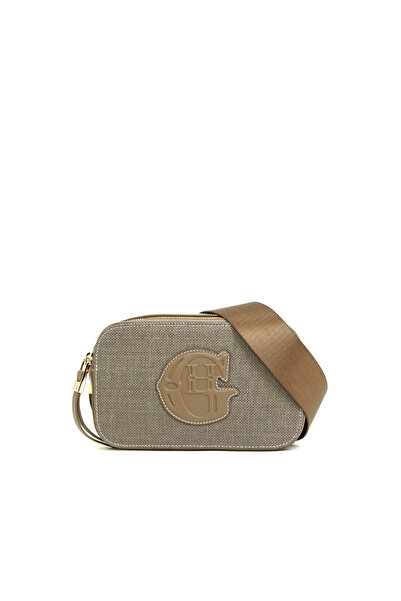 George Hogg Vizon Logo Detaylı Kadın Deri Postacı Çantası