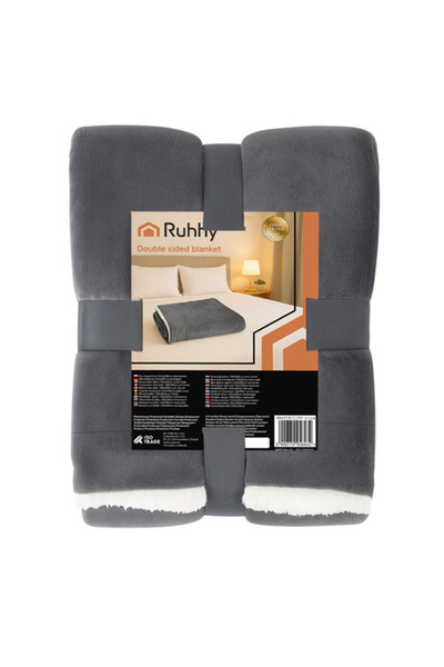 Ruhhy Κουβέρτα Ruhhy χοντρή Διπλό , από Φλις και σέρπα, 150 x 200 εκ., 100% Π...
