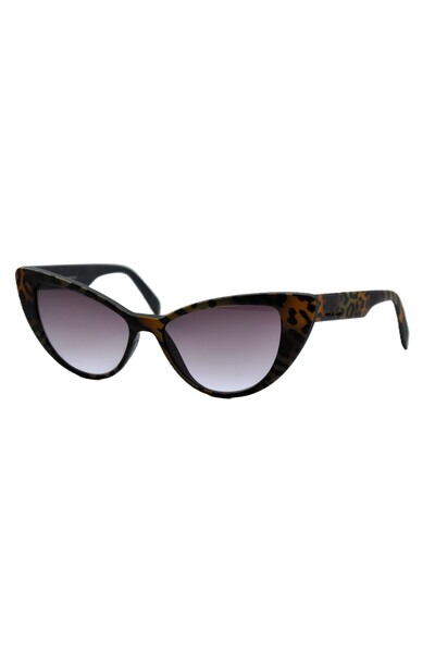 Italia Independent 906 55 Zeb 044 Brown Multicolor Cat Women's Brown Sunglasses