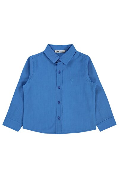 Civil Boys basic Cămașă cu mânecă lungă pentru 2-5 ani - Albastru 3-4 ani