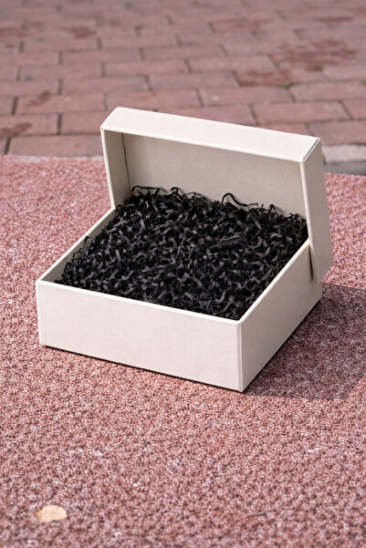 Orbak Kağıtçılık Beyaz Karton Takı Kutusu 9,5x9,5x2 cm – Kapaklı Model | 5 Ad...