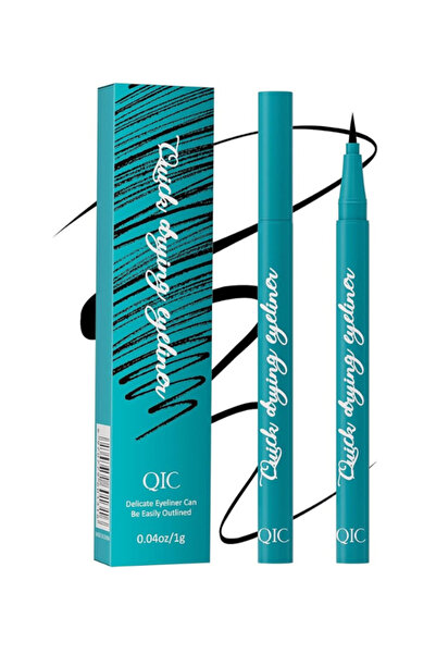 QIC Eyeliner Pencil / Liquid Eye Liner Pen Black – Waterproof & Smudge-Proof ...