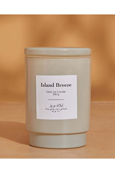 REDTAG شمعة كريم آيلاند بريز في برطمان مع غطاء (8.5 أونصة)