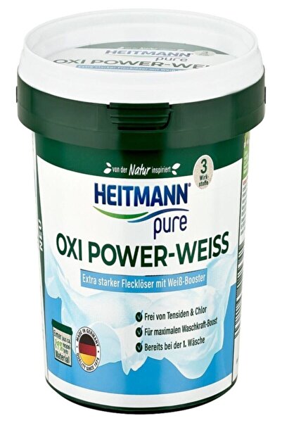HEITMANN Pure Beyaz Çamaşırlar İçin Oxi Güçlü Deterjan 500g