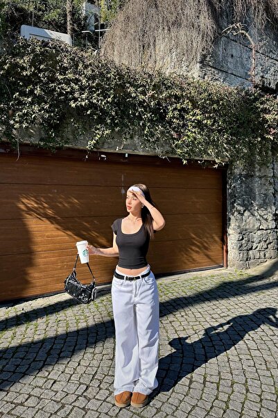 mylove V-Neck Camisole Blouse Black