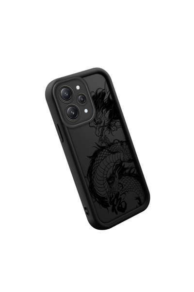 SLIMFELT Redmi 12 4G Yüksek Kaliteli Klasik Ejderha Desenli Kılıf, Lüks, Darb...