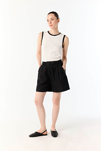 Mudo بنطلون قصير مطوي KE كتان ORT