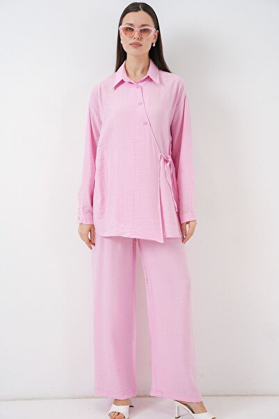 Hiccup BDART Košulja kragna Komplet tunika i pantalona sa vezanim detaljima