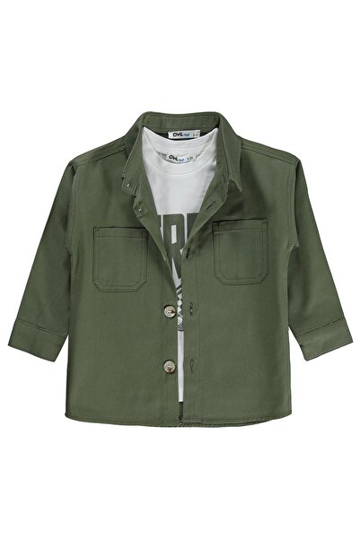 Civil Boys Double Pocketed T-Shirts for 2-5 Years Old - Khaki 4-5 Years Old