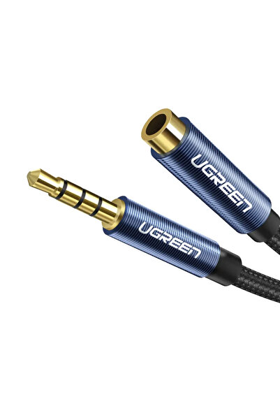 Ugreen 3.5 mm Jack Ses Aux Örgülü Uzatma Kablosu 0,5 Metre, 40672