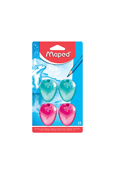 Maped مبراة MD003204، عبوة من 4 قطع متنوعة