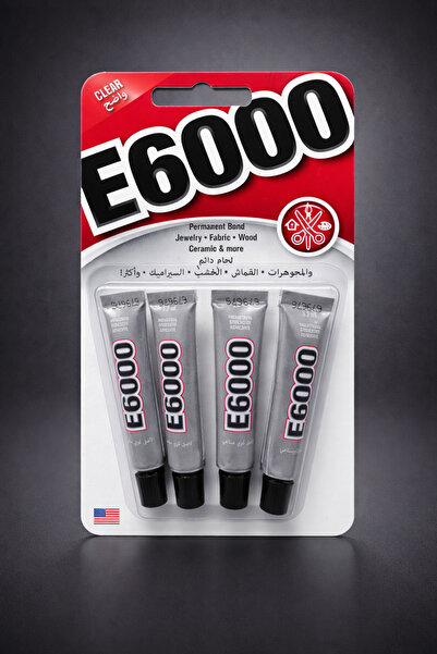 RLX BUJİTERİ E 6000 Yapıştırıcı Ekstra Güçlü Takı Aksesuar Ahşap Taş Yapıştır...