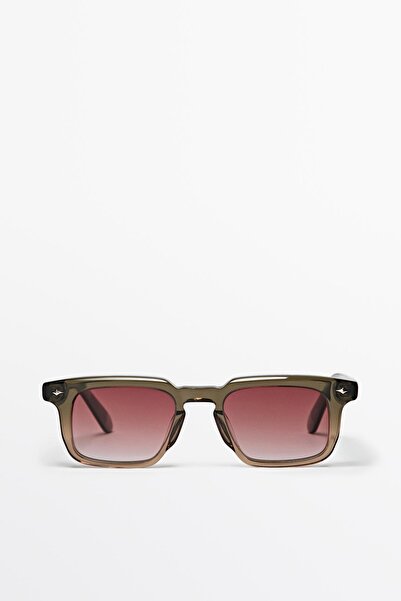 Massimo Dutti Narrow rectangular sunglasses