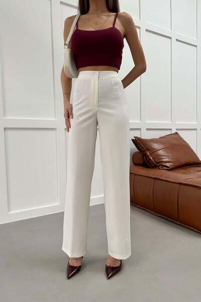 mylove Double Pallazo Trousers White