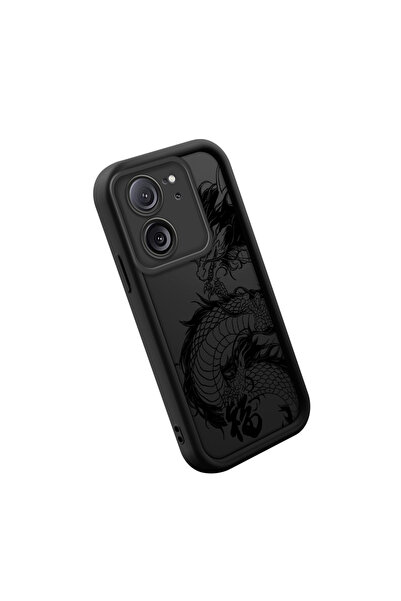SLIMFELT Mi 13T Pro/Mi 13T Yüksek Kaliteli Klasik Ejderha Desenli Kılıf, Lüks...