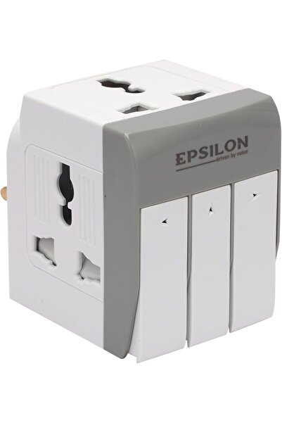 EPSİLON 3 Way Universal Adaptor with Switch 1X100
