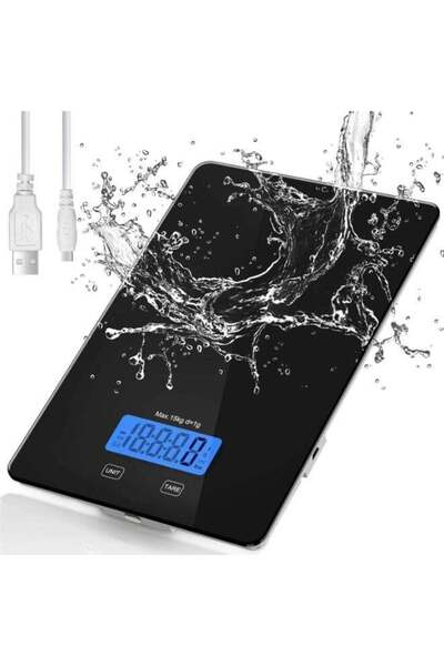 Arabest 15kg Digital Food Scale, Precise Kitchen Weight Scale with LCD Displa...