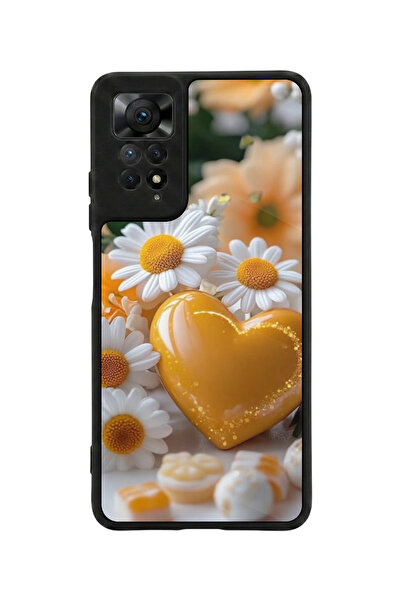 Aksel Kılıf متوافق مع Redmi Note 11 Pro / 12 Pro مطبوع، أسود مطفي، سيليكون نا...