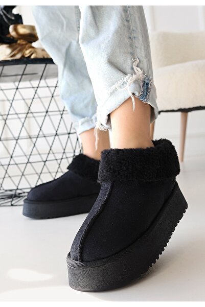 FASHIONLINE Μποτάκια Edali Black Suede