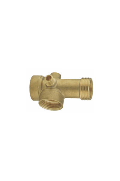 regata Conector din alamă cu 5 căi, lungime 9 cm, diametru 3,5 cm
