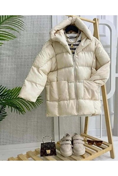 modasindoma Women's Bag Pocketed Mont Beige