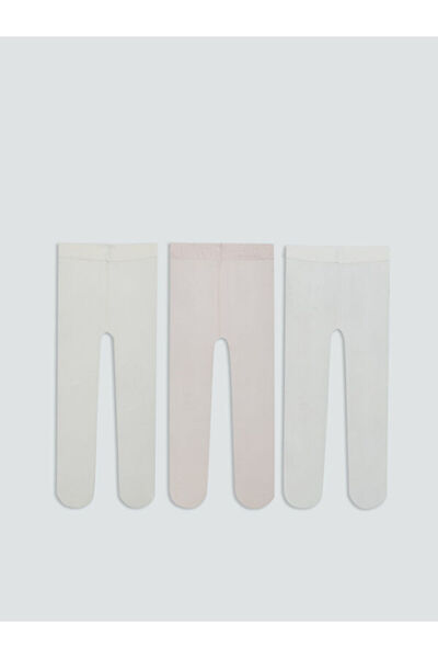 LC Waikiki جوارب طويلة كلاسيكية للبنات من فريزن ستور، 3 قطع