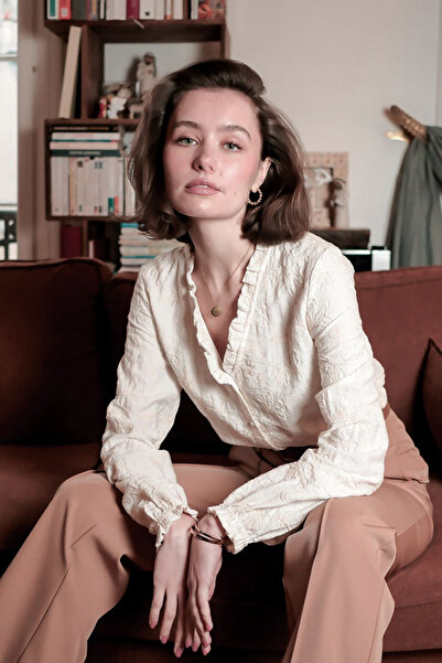 SOFILINE Cămașă din viscoză brodat ivory 4861T M9