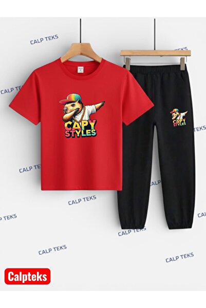 CALP TEKS Sincaap Cappy Styles Printed Top and Bottom Children's Set (T-Shirt...