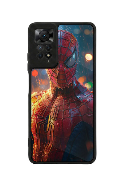 Aksel Kılıf متوافق مع Redmi Note 11 Pro / 12 Pro مطبوع، أسود مطفي، سيليكون نا...