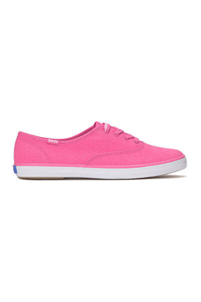 Keds Women's Champion Canvas Lace Up Casual Sneaker Pink