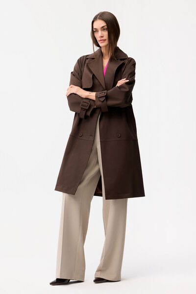 Love My Body Cepli Uzun Trençkot