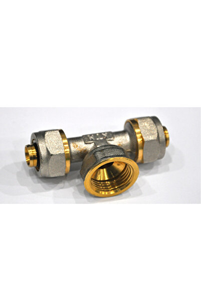 regata Racord în T Pexal din alamă 16 mm x 1/2" mamă x 16 mm,