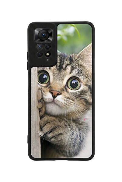 Aksel Kılıf متوافق مع Redmi Note 11 Pro / 12 Pro مطبوع، أسود مطفي، سيليكون نا...