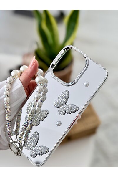 Go Aksesuar Redmi 12 4g Compatible Silicone Case with Mirror, Toy and Charm B...