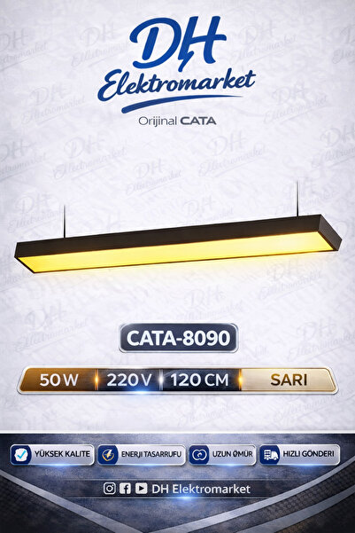 DHELEKTROMARKET CATA CT-9080G LED Lineer Armatür Gün Işığı 50W 120 cm