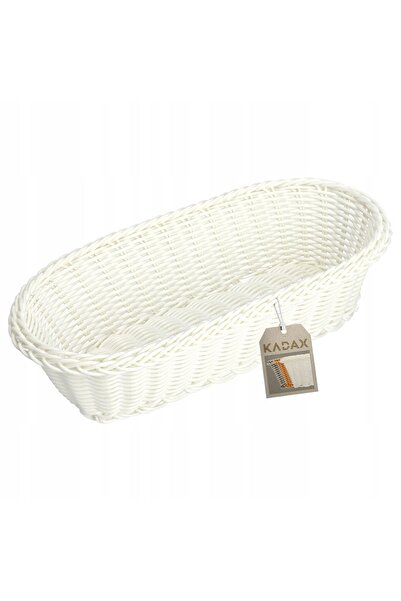 KADAX Basket for Table Bread Bread Cutlery Cake Oblong Cream