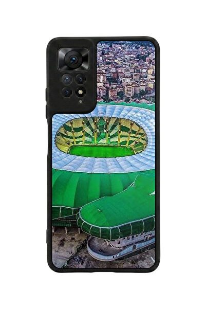 Aksel Kılıf متوافق مع Redmi Note 11 Pro / 12 Pro مطبوع، أسود مطفي، سيليكون نا...