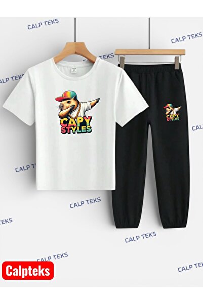 CALP TEKS Sincaap Cappy Styles Printed Top and Bottom Children's Set (T-Shirt...