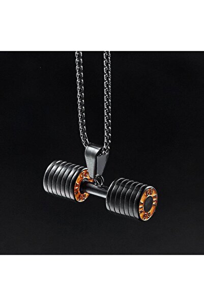 Tudivanyu Aksesuar Dumbell Weight Model Sports Necklace Men's Unisex Necklace...