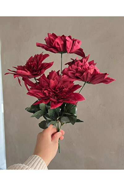 YASİMA 6-Branch Burgundy Artificial Starflower Organization and Decoration Ar...