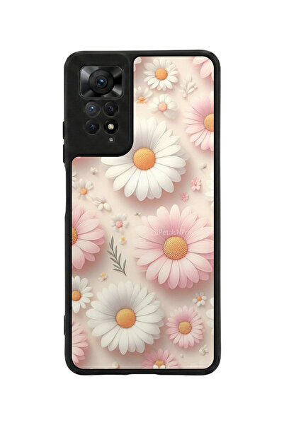 Aksel Kılıf متوافق مع Redmi Note 11 Pro / 12 Pro مطبوع، أسود مطفي، سيليكون نا...