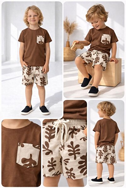 ciklet kids Boy's Summer Top and Bottom Two-Piece Set
