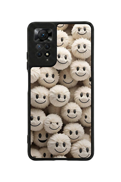 Aksel Kılıf متوافق مع Redmi Note 11 Pro / 12 Pro مطبوع، أسود مطفي، سيليكون نا...