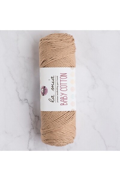Leyaton خيط حياكة يدوي من القطن البيج من لا ميا بيبي - L049 - 33627 LWLHM-YTR...