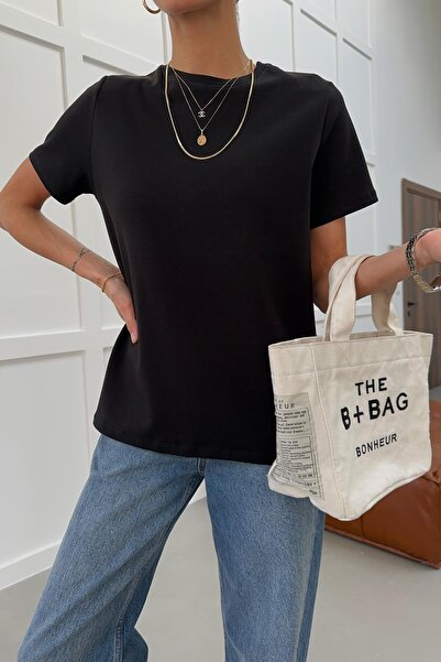 mylove Cotton Pack Basic Tshirt Black