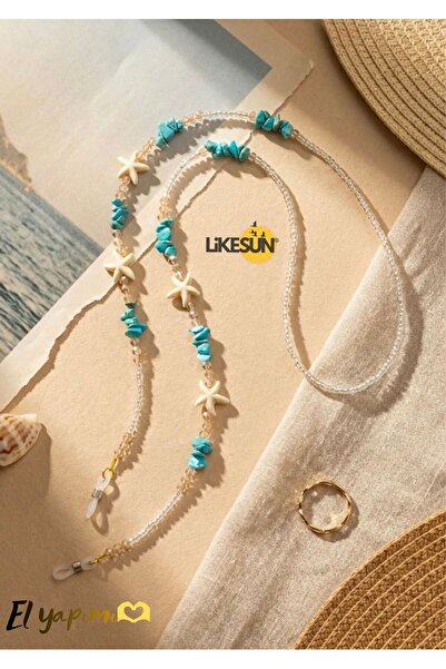 LiKESUN Handmade Natural Stone Glass and Crystal Beaded Women's Eyeglass Cord...