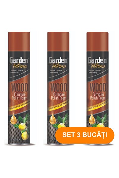 Qwix SET 3 PIESE - Spray pentru mobilă 400 ml – Parfum de lămâie