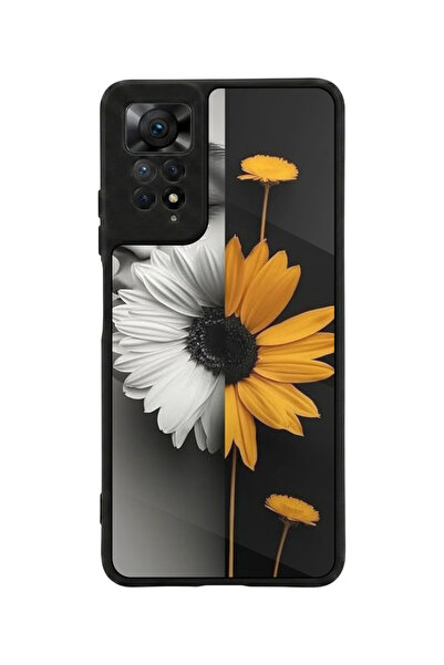 Aksel Kılıf متوافق مع Redmi Note 11 Pro / 12 Pro مطبوع، أسود مطفي، سيليكون نا...