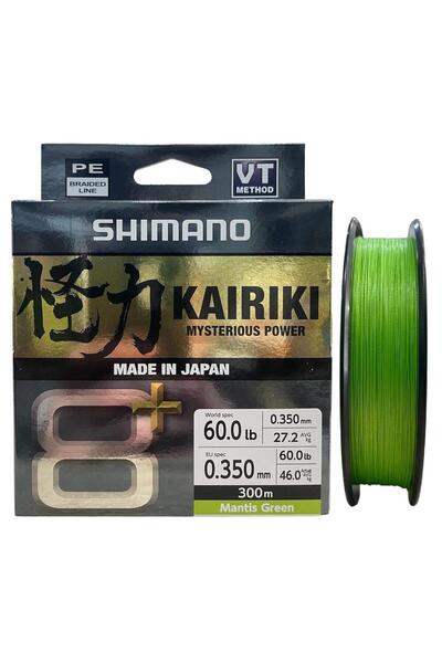 Shimano Kairiki 8+ 300 Mt 0.35mm İp Misina Mantis Green